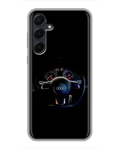 Чехол для Samsung Galaxy A55 с картинкой «Салон Audi — руль» Чехол для Samsung Galaxy A55 с картинкой «Салон Audi — руль»