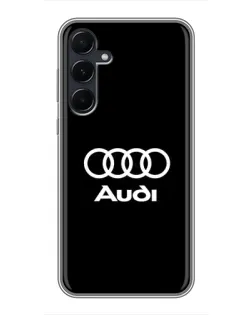 Чехол для Samsung Galaxy A55 с картинкой «Классическое лого Audi» Чехол для Samsung Galaxy A55 с картинкой «Классическое лого Audi»
