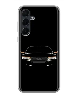 Чехол для Samsung Galaxy A55 с картинкой «Audi — ночной контур» Чехол для Samsung Galaxy A55 с картинкой «Audi — ночной контур»