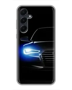 Чехол для Samsung Galaxy A55 с картинкой «Неоновый взгляд Audi» Чехол для Samsung Galaxy A55 с картинкой «Неоновый взгляд Audi»