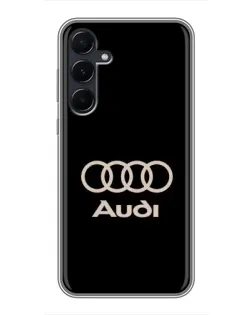 Чехол для Samsung Galaxy A55 с картинкой «Audi — золотой логотип» Чехол для Samsung Galaxy A55 с картинкой «Audi — золотой логотип»