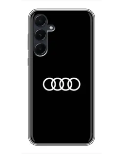 Чехол для Samsung Galaxy A55 с картинкой «Audi White Logo» Чехол для Samsung Galaxy A55 с картинкой «Audi White Logo»