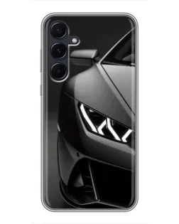 Чехол для Samsung Galaxy A55 с картинкой «Lamborghini фары детализация»
