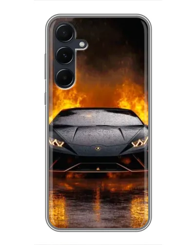 Чехол для Samsung Galaxy A55 с картинкой «Lamborghini в огне» Чехол для Samsung Galaxy A55 с картинкой «Lamborghini в огне»