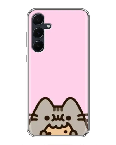 Чехол для Samsung Galaxy A55 с картинкой «Pusheen и печенье» Чехол для Samsung Galaxy A55 с картинкой «Pusheen и печенье»