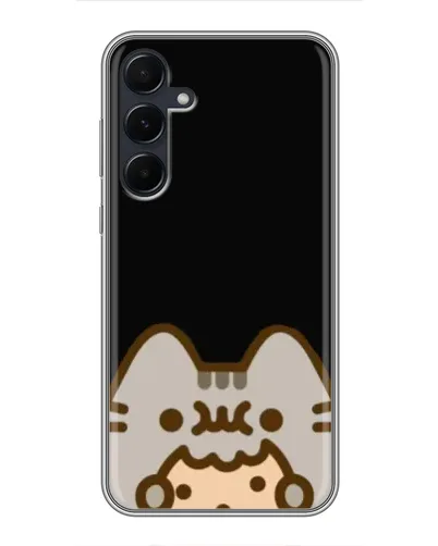 Чехол для Samsung Galaxy A55 с картинкой «Пушин на черном» Чехол для Samsung Galaxy A55 с картинкой «Пушин на черном»