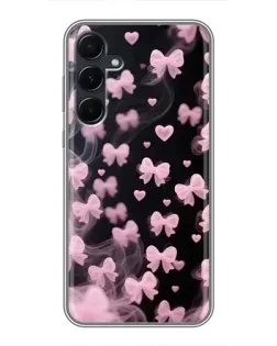 Чехол для Samsung Galaxy A55 с картинкой «Неоновое кружево»