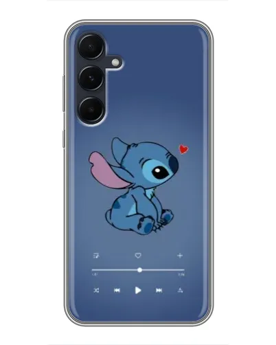 Чехол для Samsung Galaxy A55 с картинкой «Музыкальный Stitch»
