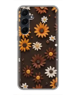 Чехол для Samsung Galaxy A55 с картинкой «Узор из маленьких подсолнухов» Чехол для Samsung Galaxy A55 с картинкой «Узор из маленьких подсолнухов»