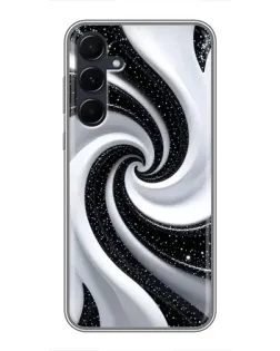 Чехол для Samsung Galaxy A55 с картинкой «Черно-белая спираль» Чехол для Samsung Galaxy A55 с картинкой «Черно-белая спираль»