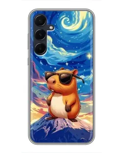 Чехол для Samsung Galaxy A55 с картинкой «Капибара Ван Гога»