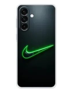 Чехол для Samsung Galaxy A56 5G с картинкой «Неоновый контур Nike»