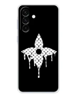 Чехол для Samsung Galaxy A56 5G с картинкой «Цветочная монограмма»