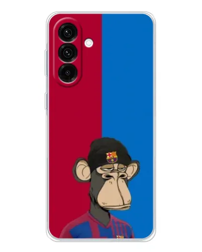 Чехол для Samsung Galaxy A56 5G с картинкой «Bored Ape — фанат Барсы»