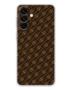 Чехол для Samsung Galaxy A56 5G с картинкой «Gucci — золотые диагонали»