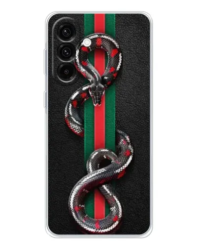 Чехол для Samsung Galaxy A56 5G с картинкой «Gucci — змея на полосе» Чехол для Samsung Galaxy A56 5G с картинкой «Gucci — змея на полосе»