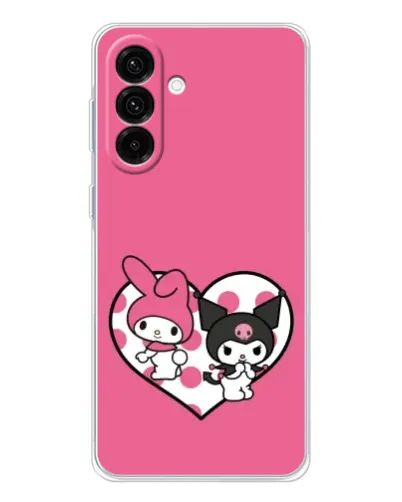 Чехол для Samsung Galaxy A56 5G с картинкой «Kuromi и My Melody»