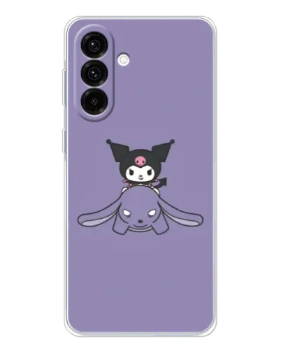 Чехол для Samsung Galaxy A56 5G с картинкой «Kuromi на лиловом фоне»