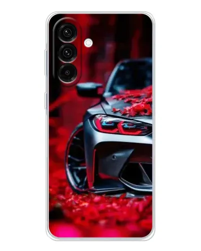 Чехол для Samsung Galaxy A56 5G с картинкой «Спортивная BMW и цветы» Чехол для Samsung Galaxy A56 5G с картинкой «Спортивная BMW и цветы»