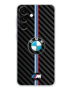 Чехол для Samsung Galaxy A56 5G с картинкой «Эмблема BMW и карбон»