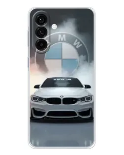 Чехол для Samsung Galaxy A56 5G с картинкой «BMW в белом дыму»