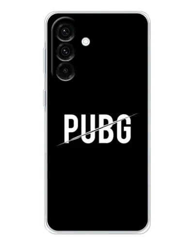 Чехол для Samsung Galaxy A56 5G с картинкой «PUBG — белый логотип»