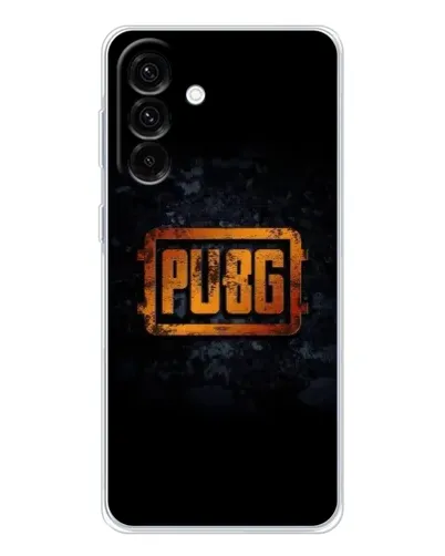 Чехол для Samsung Galaxy A56 5G с картинкой «PUBG — золотой логотип»