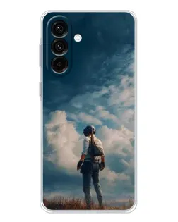 Чехол для Samsung Galaxy A56 5G с картинкой «Герой PUBG на скале» Чехол для Samsung Galaxy A56 5G с картинкой «Герой PUBG на скале»
