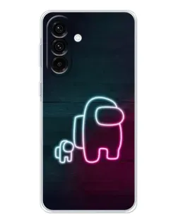 Чехол для Samsung Galaxy A56 5G с картинкой «Among Us неон-арт»