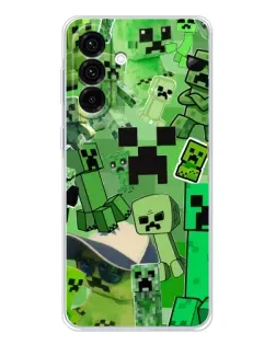 Чехол для Samsung Galaxy A56 5G с картинкой «Криперы Minecraft»