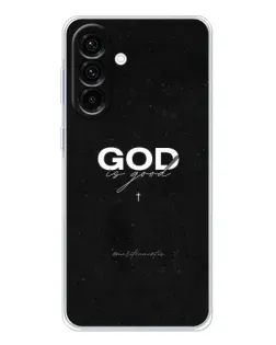 Чехол для Samsung Galaxy A56 5G с картинкой «GOD — Бог над всем»