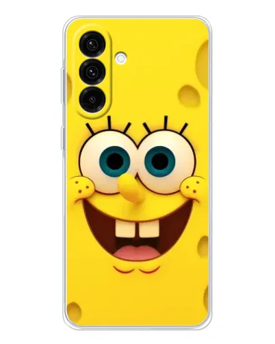 Чехол для Samsung Galaxy A56 5G с картинкой «Губка Боб улыбка»