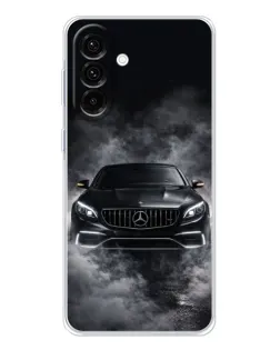 Чехол для Samsung Galaxy A56 5G с картинкой «Mercedes в дыму»