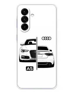 Чехол для Samsung Galaxy A56 5G с картинкой «Audi — контрастный дизайн»