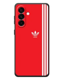 Чехол для Samsung Galaxy A57 с картинкой «Красный минимализм Adidas»