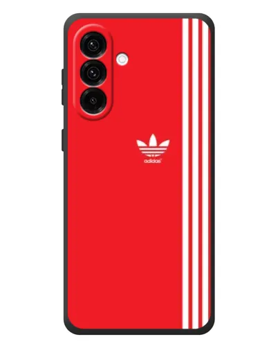 Чехол для Samsung Galaxy A57 с картинкой «Красный минимализм Adidas»