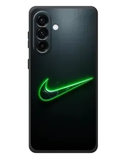 Чехол для Samsung Galaxy A57 с картинкой «Неоновый контур Nike»