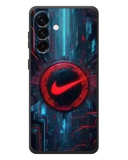 Чехол для Samsung Galaxy A57 с картинкой «Техногенный стиль Nike» Чехол для Samsung Galaxy A57 с картинкой «Техногенный стиль Nike»