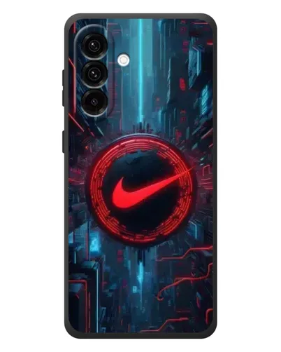 Чехол для Samsung Galaxy A57 с картинкой «Техногенный стиль Nike»