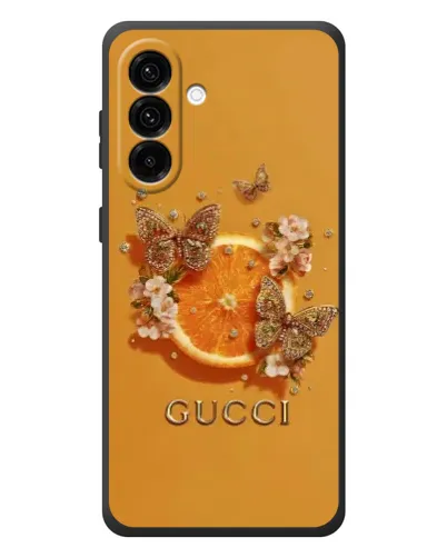 Чехол для Samsung Galaxy A57 с картинкой «Gucci — золотые бабочки» Чехол для Samsung Galaxy A57 с картинкой «Gucci — золотые бабочки»