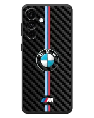 Чехол для Samsung Galaxy A57 с картинкой «Эмблема BMW и карбон» Чехол для Samsung Galaxy A57 с картинкой «Эмблема BMW и карбон»