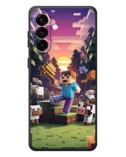 Чехол для Samsung Galaxy A57 с картинкой «Стив на ферме»