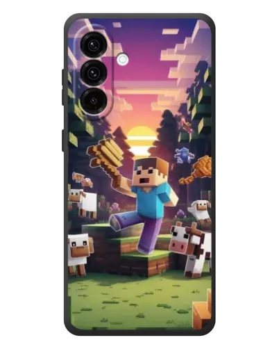 Чехол для Samsung Galaxy A57 с картинкой «Стив на ферме» Чехол для Samsung Galaxy A57 с картинкой «Стив на ферме»