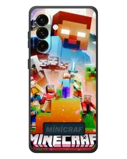 Чехол для Samsung Galaxy A57 с картинкой «Minecraft герои игры»