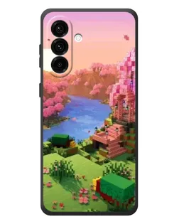 Чехол для Samsung Galaxy A57 с картинкой «Розовое дерево Minecraft»