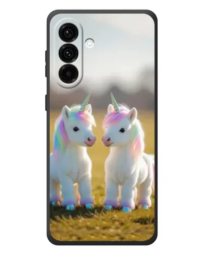 Чехол для Samsung Galaxy A57 с картинкой «Пара единорогов»