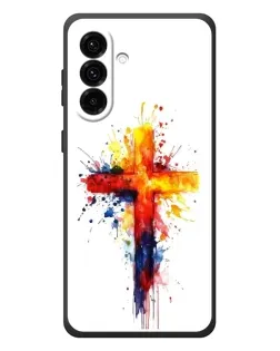 Чехол для Samsung Galaxy A57 с картинкой «Акварельный крест»