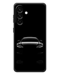 Чехол для Samsung Galaxy A57 с картинкой «Силуэт Tesla Night»