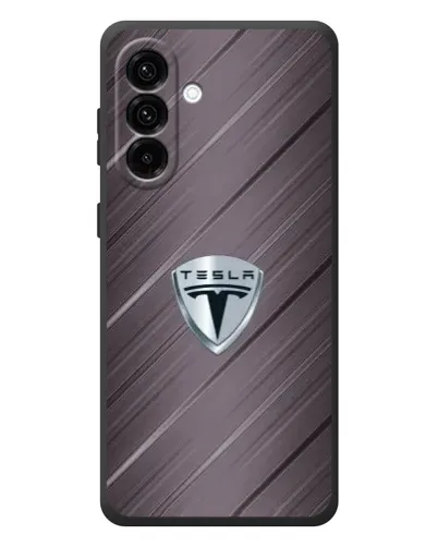 Чехол для Samsung Galaxy A57 с картинкой «Металлическая текстура Tesla» Чехол для Samsung Galaxy A57 с картинкой «Металлическая текстура Tesla»