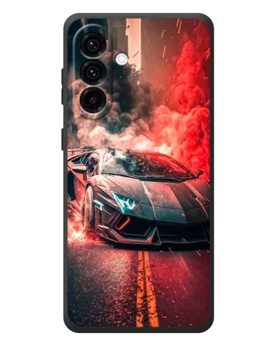 Чехол для Samsung Galaxy A57 с картинкой «Lamborghini красный дым» Чехол для Samsung Galaxy A57 с картинкой «Lamborghini красный дым»